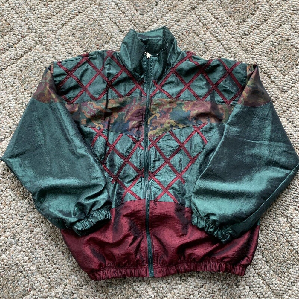 Vintage Great Cavalier by St. Paul Women's Tracksuit jacket Green XL windbreaker